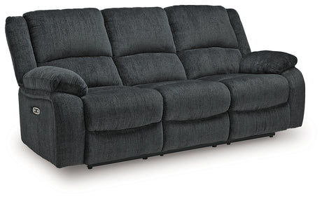 Draycoll Slate Power Reclining Sofa and Power Recliner - Ornate Home