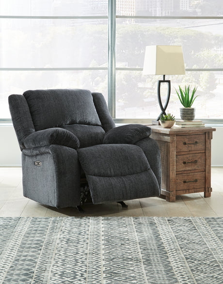 Draycoll Slate Power Reclining Sofa and Power Recliner - Ornate Home