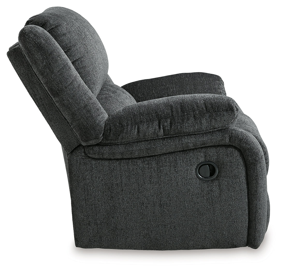Draycoll Slate Reclining Loveseat and 2 Recliners (Online Special Price) - Ornate Home