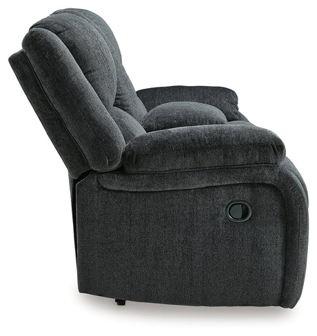 Draycoll Slate Reclining Loveseat and 2 Recliners - Ornate Home