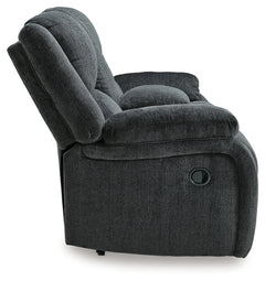 Draycoll Slate Reclining Loveseat w/Console & Recliner - Ornate Home