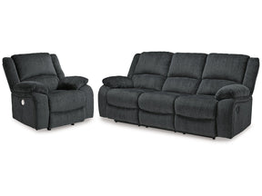 Draycoll Slate Reclining Sofa and Power Recliner (Online Special Price) - Ornate Home
