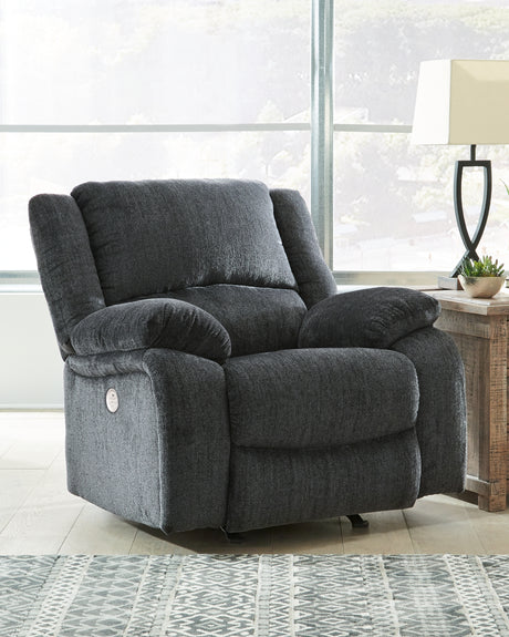 Draycoll Slate Reclining Sofa and Power Recliner - Ornate Home