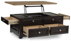 Drazmine Brown Lift-Top Coffee Table - Ornate Home