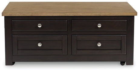 Drazmine Brown Lift-Top Coffee Table - Ornate Home