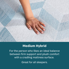 Dream Weaver 11.5" Gray Hybrid Twin Hybrid Medium Mattress - Ornate Home