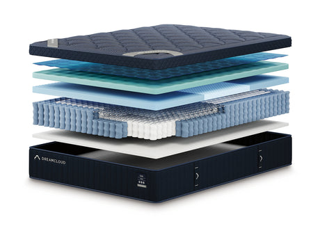 DreamCloud Luxe Hybrid Medium White Full Mattress - Ornate Home