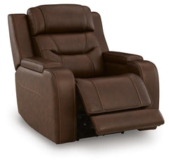 Dreamer Brown Power Recliner with Audio Seating - Ornate Home