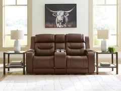 Dreamer Brown Power Reclining Loveseat with Audio Seating - Ornate Home