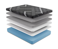 Dreamstage 2.0 Onyx Ice 2.0 14" Firm Black Twin Mattress - Ornate Home