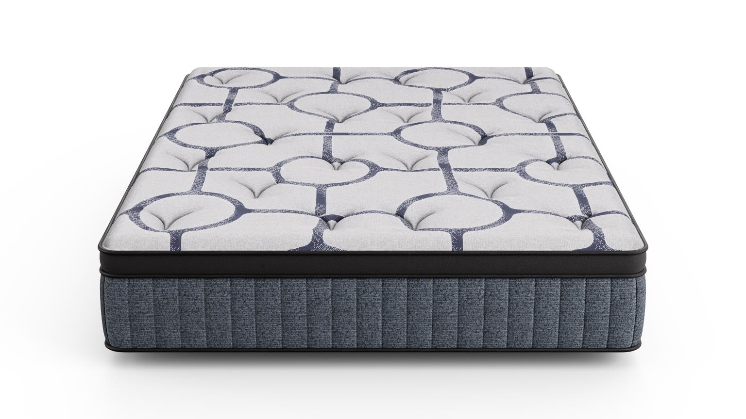 Dreamstage Value Amethyst Euro Top 15" Plush Grey Full Mattress - Ornate Home