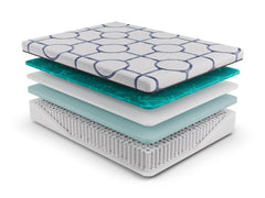 Dreamstage Value Aquamarine Hybrid 13.5" Firm Grey Full Mattress - Ornate Home