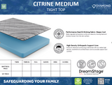 Dreamstage Value Citrine Foam Tight Top 7" Medium Grey Twin Mattress - Ornate Home