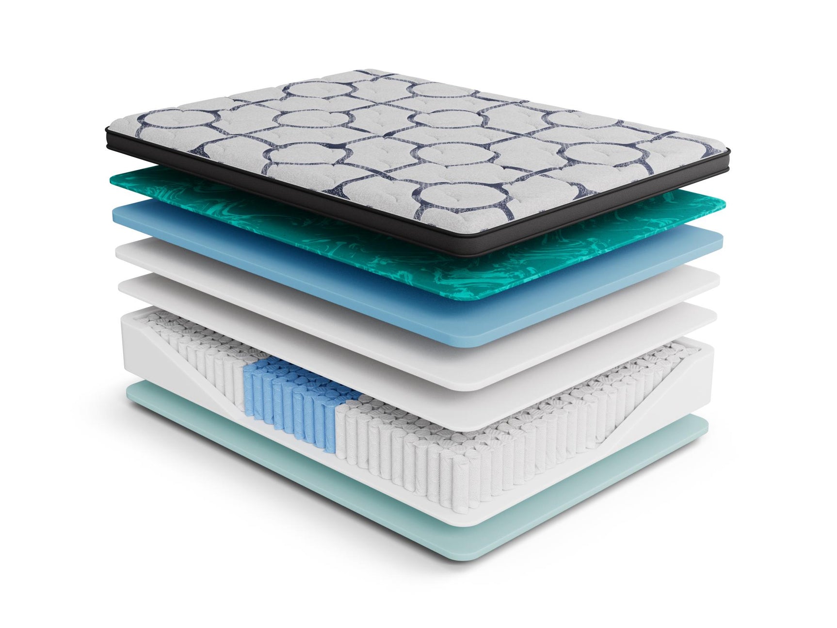 Dreamstage Value Meadow Euro Top 13" Medium Grey King Mattress - Ornate Home