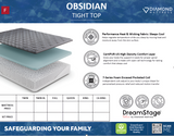 Dreamstage Value Obsidian Tight Top 13" Firm Grey Twin XL Mattress - Ornate Home