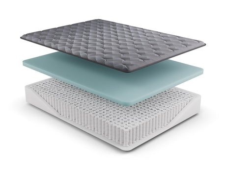 Dreamstage Value Obsidian Tight Top 13" Firm Grey Twin Mattress - Ornate Home