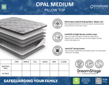 Dreamstage Value Opal Pillow Top 10" Medium Grey Twin Mattress - Ornate Home