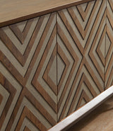 Dreggan Brown/Gold Finish Accent Cabinet (Online Special Price) - Ornate Home