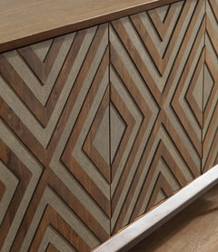 Dreggan Brown/Gold Finish Accent Cabinet - Ornate Home