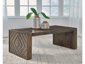 Dreggan Brown Rectangular Cocktail Table - Ornate Home
