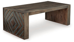 Dreggan Brown Rectangular Cocktail Table - Ornate Home