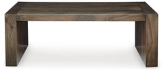 Dreggan Brown Rectangular Cocktail Table - Ornate Home