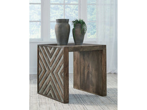 Dreggan Brown Square End Table (Online Special Price) - Ornate Home