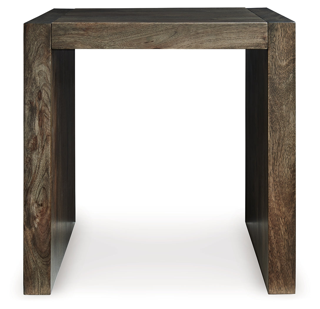 Dreggan Brown Square End Table (Online Special Price) - Ornate Home
