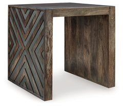 Dreggan Brown Square End Table - Ornate Home