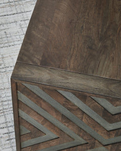 Dreggan Brown Square End Table - Ornate Home