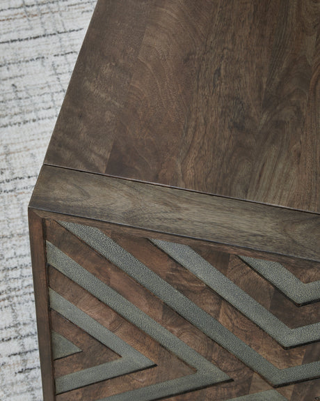 Dreggan Brown Square End Table - Ornate Home