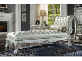 Dresden Bone White Chaise - Ornate Home
