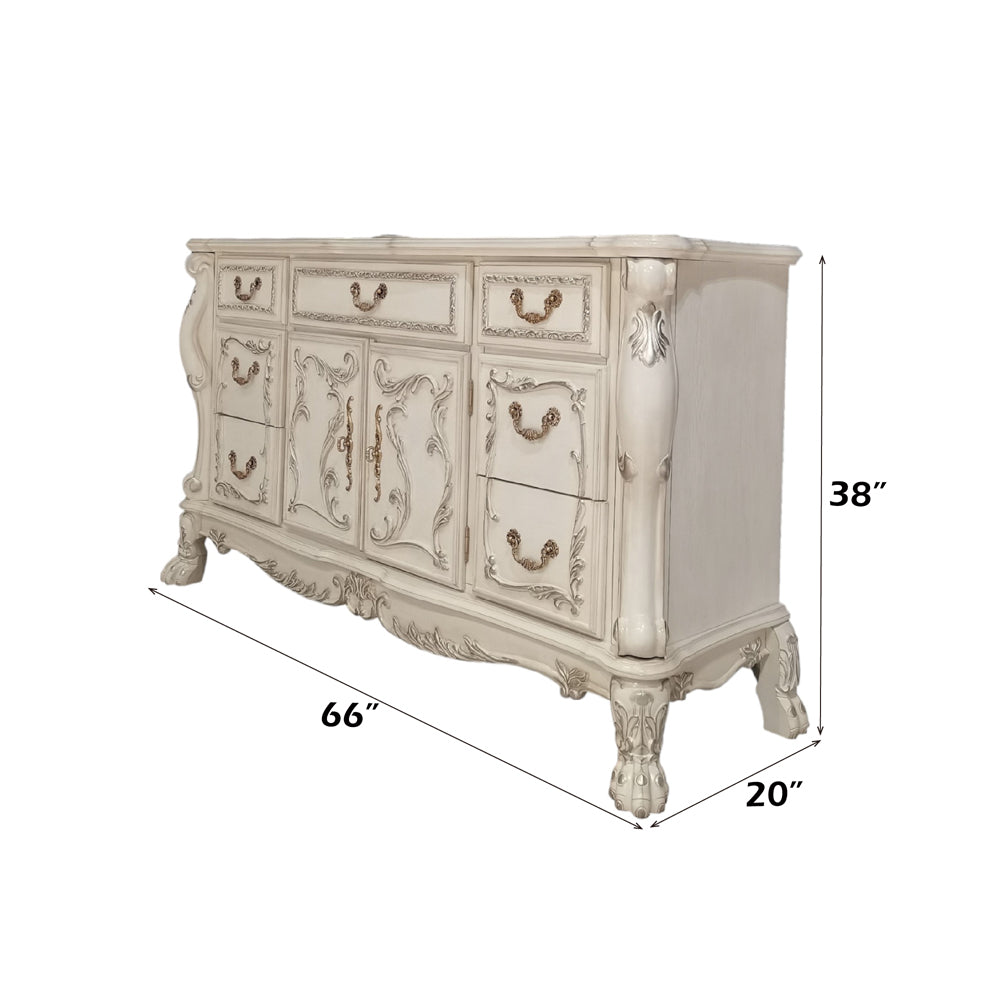 Dresden Bone White Dresser - Ornate Home