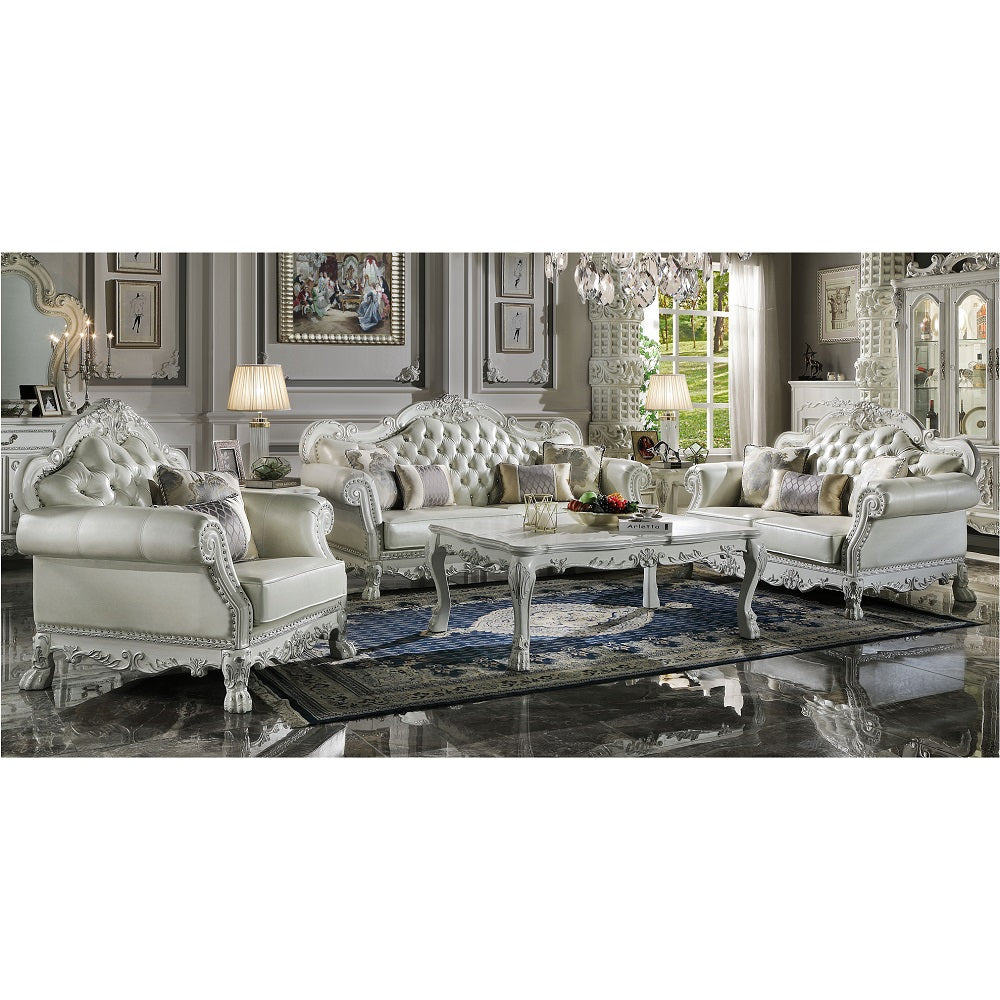 Dresden Bone White Sofa - Ornate Home