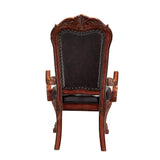 Dresden  Brown Cherry Oak Dining Arm Chairs (Set of 2) - Ornate Home