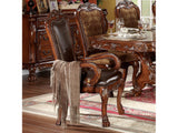 Dresden  Brown Cherry Oak Dining Arm Chairs (Set of 2) - Ornate Home