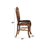 Dresden Brown/Oak Counter Height Chairs (Set of 2) - Ornate Home