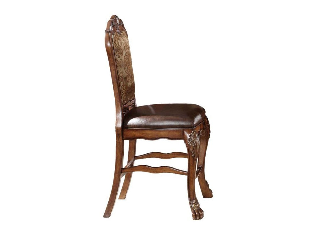 Dresden Brown/Oak Counter Height Chairs (Set of 2) - Ornate Home