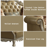 Dresden Chair w/ 2 Pillows in Gold Patina - Ornate Home