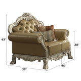 Dresden Chair w/ 2 Pillows in Gold Patina - Ornate Home