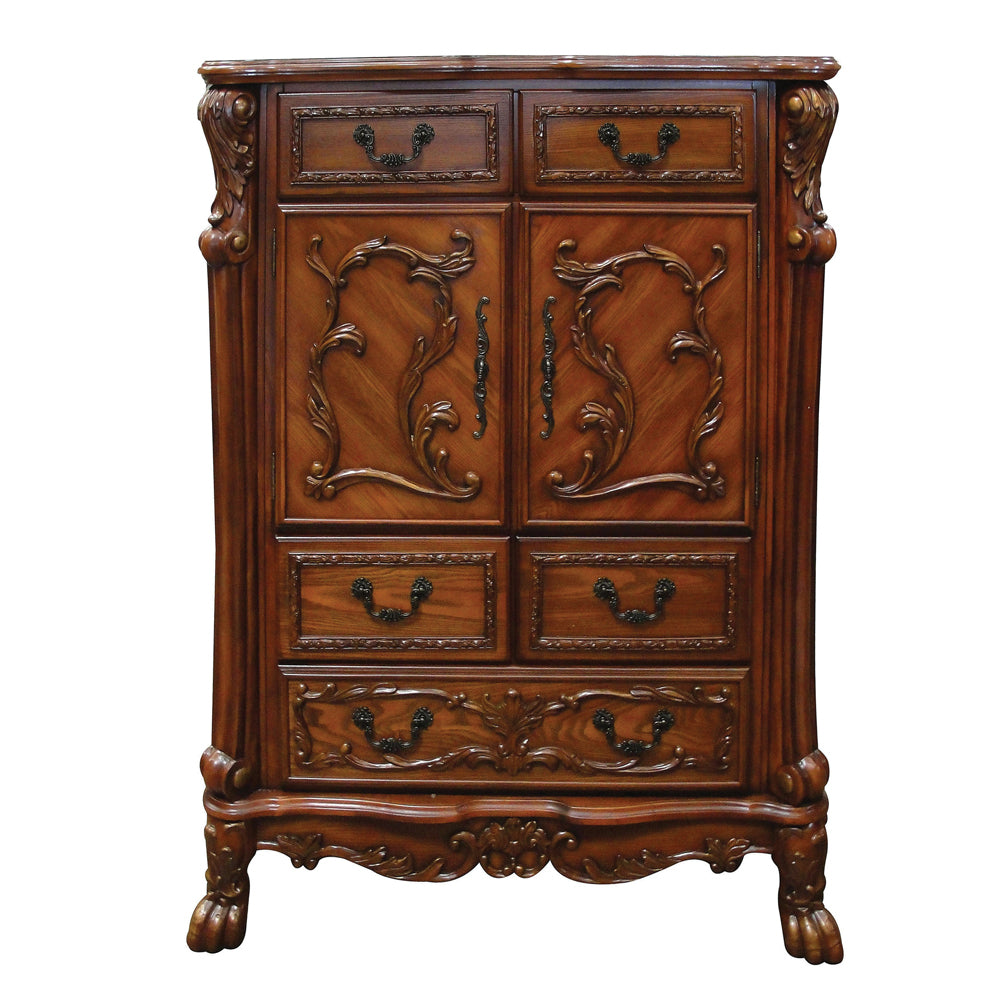 Dresden Cherry Oak Chest - Ornate Home