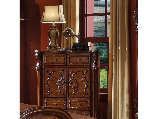 Dresden Cherry Oak Chest - Ornate Home