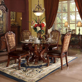 Dresden Cherry Oak Curio Cabinet - Ornate Home