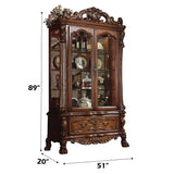 Dresden Cherry Oak Curio Cabinet - Ornate Home