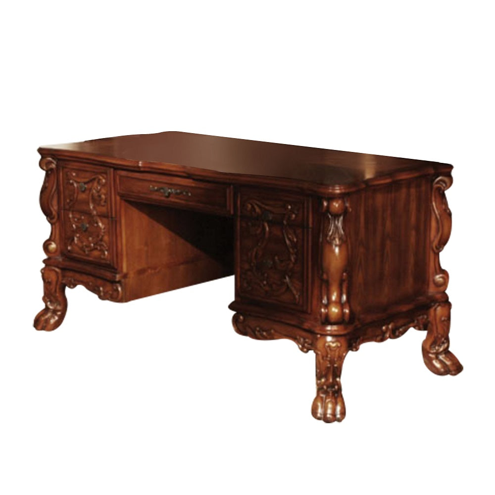 Dresden Cherry Oak Desk - Ornate Home