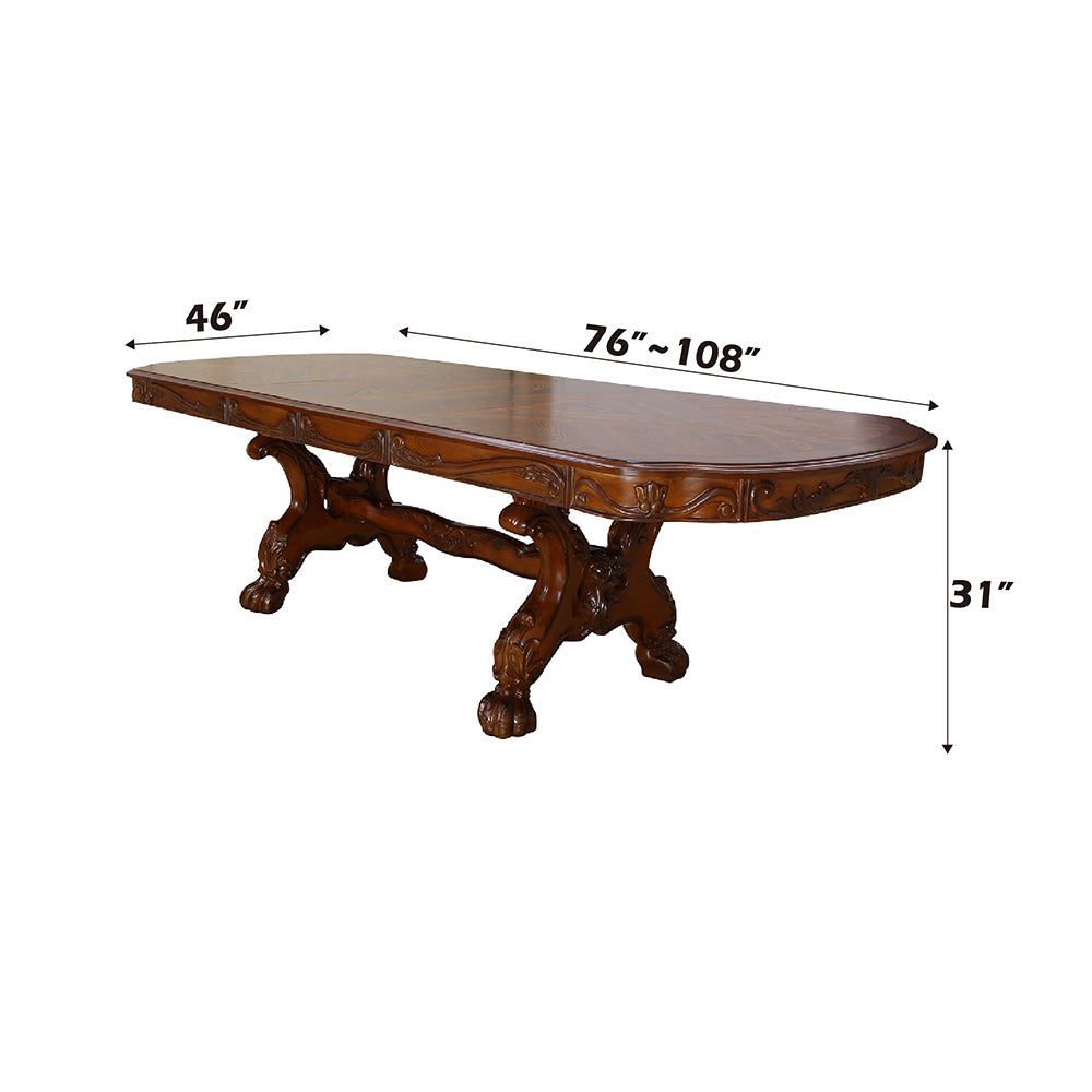 Dresden Cherry Oak Dining Table - Ornate Home