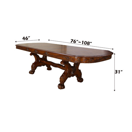 Dresden Cherry Oak Dining Table - Ornate Home