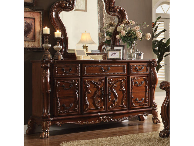 Dresden Cherry Oak Dresser - Ornate Home