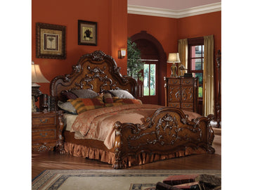 Dresden Cherry Oak Queen Bed - Ornate Home