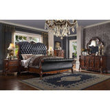 Dresden Cherry Oak Sleigh Bed - Ornate Home